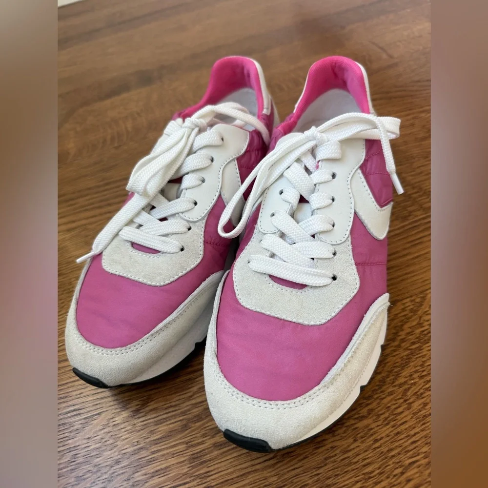 VOILE BLANCHE Storm Sneakers Pink Trainers Running Shoes Suede‎ Luxury 37